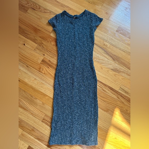Cotton On Dresses & Skirts - Cotton On marble blue bodycon midi dress size XXS